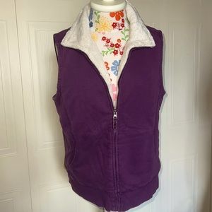 LL Bean Fuzzy Lined Vest